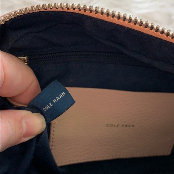 Cole Hann pink pebbled leather mini crossbody bag - Picture 11 of 14